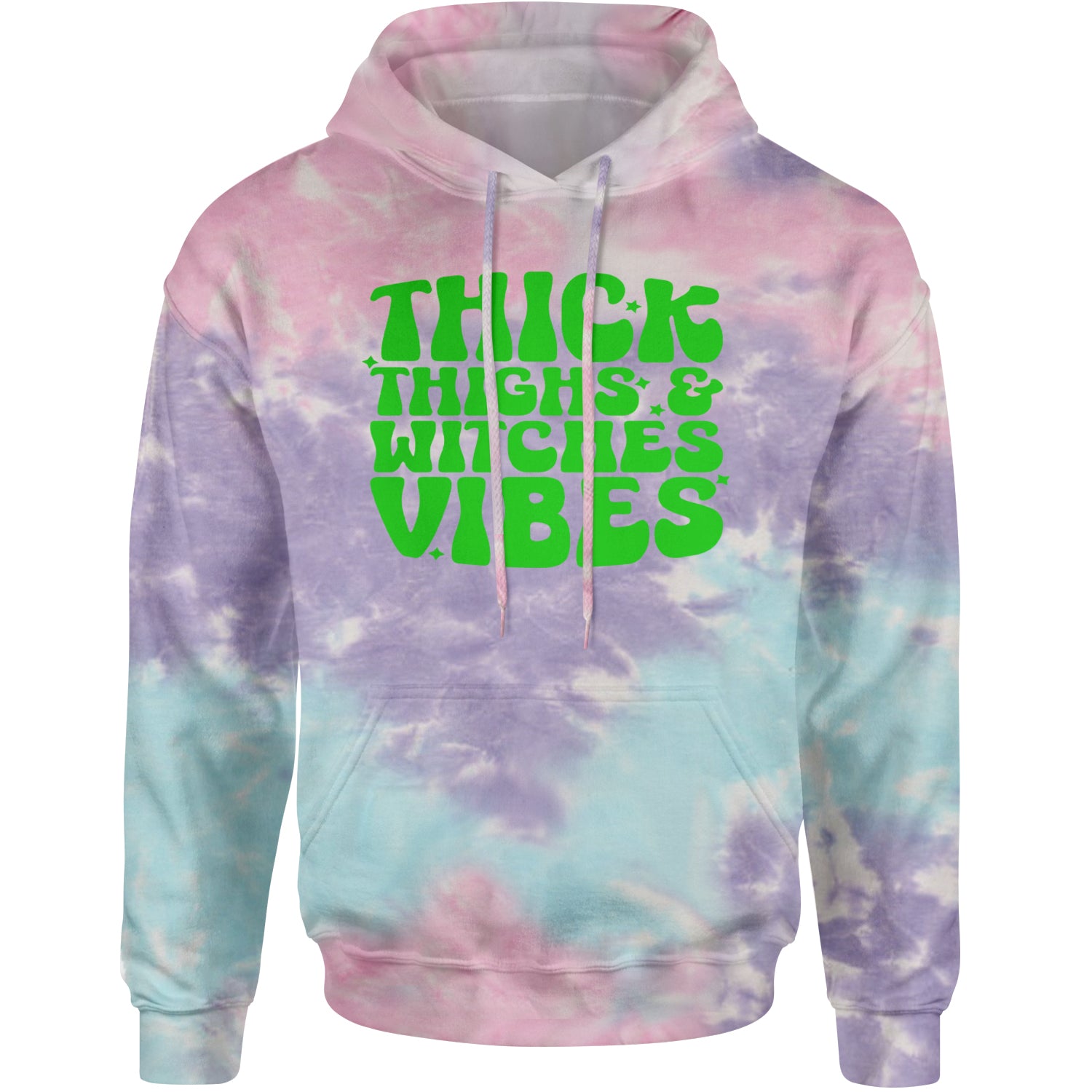 Thick Thighs And Witches Vibes Adult Hoodie Sweatshirt Cotton Candy