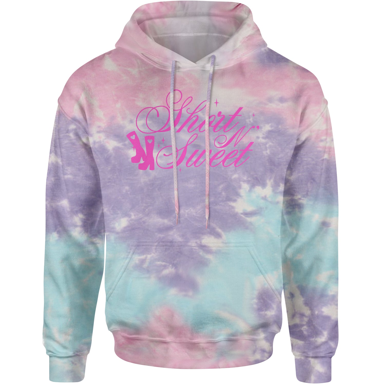 Boots Short N' Sweet Adult Hoodie Sweatshirt Cotton Candy