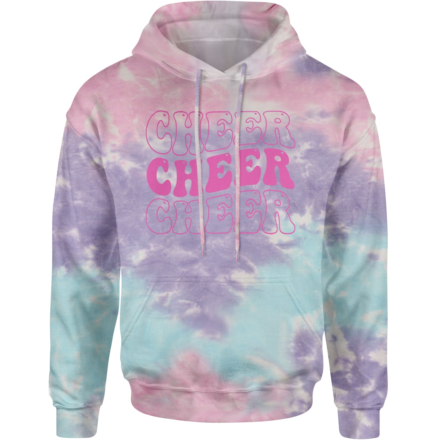 Cheer Cheer Cheer Adult Hoodie Sweatshirt Cotton Candy