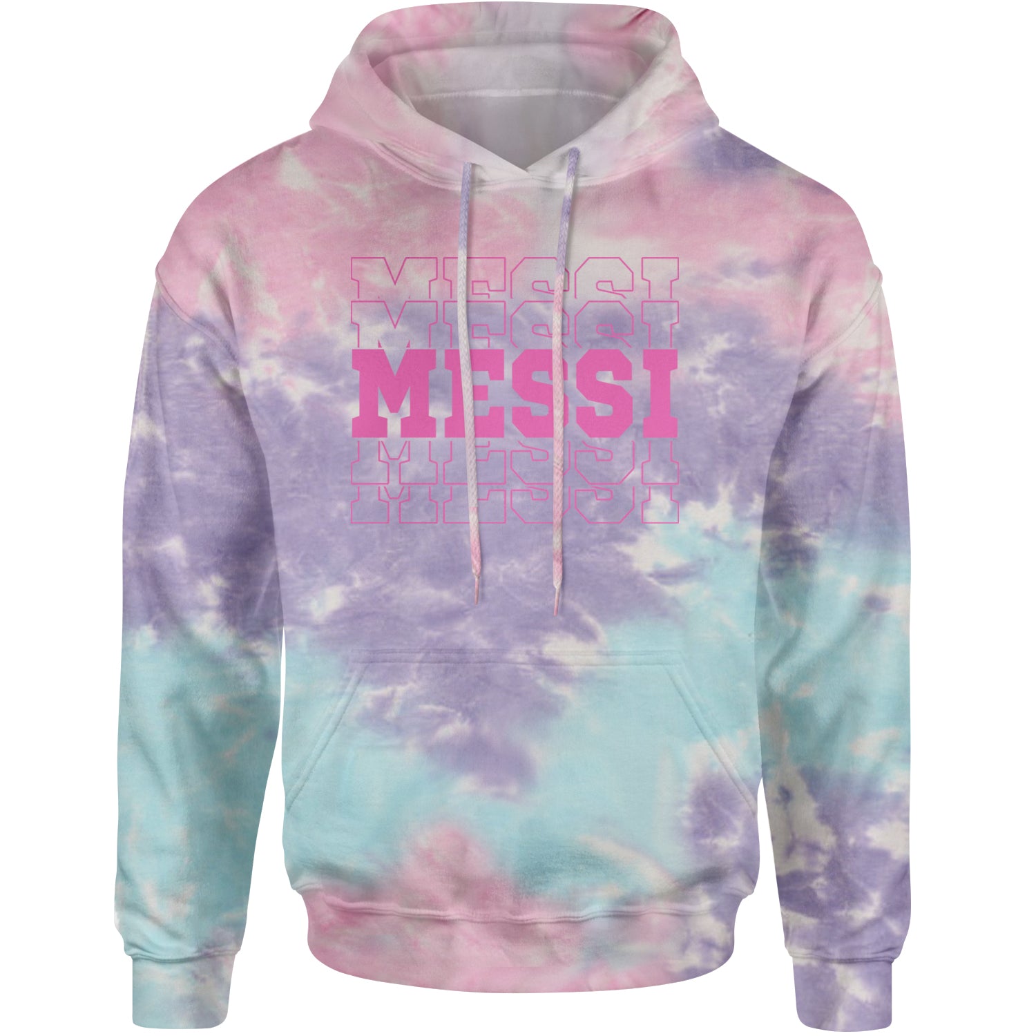 Messi Miami Futbol Adult Hoodie Sweatshirt Cotton Candy