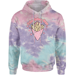 Fries Before Guys Adult Hoodie Sweatshirt Cotton Candy