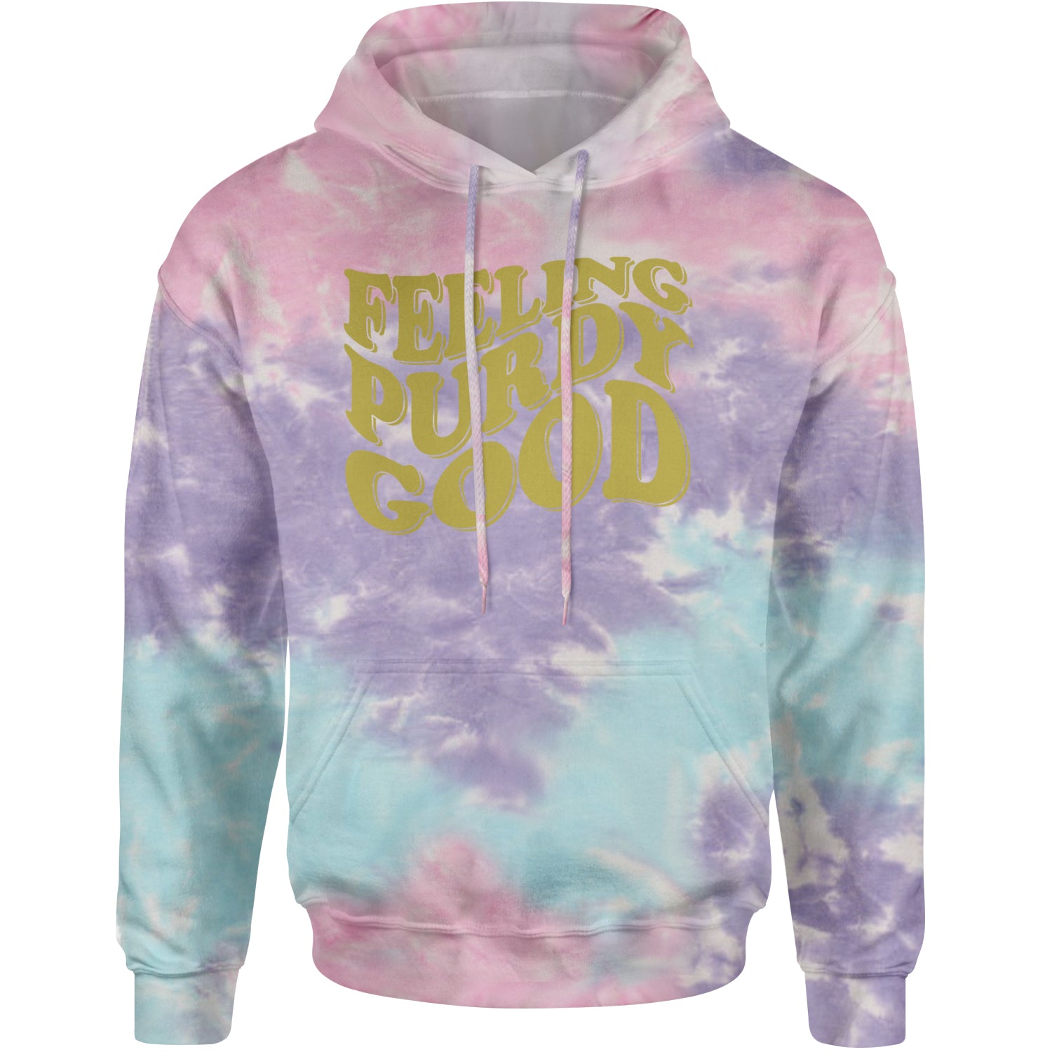 Feeling Purdy Good San Francisco Adult Hoodie Sweatshirt Cotton Candy