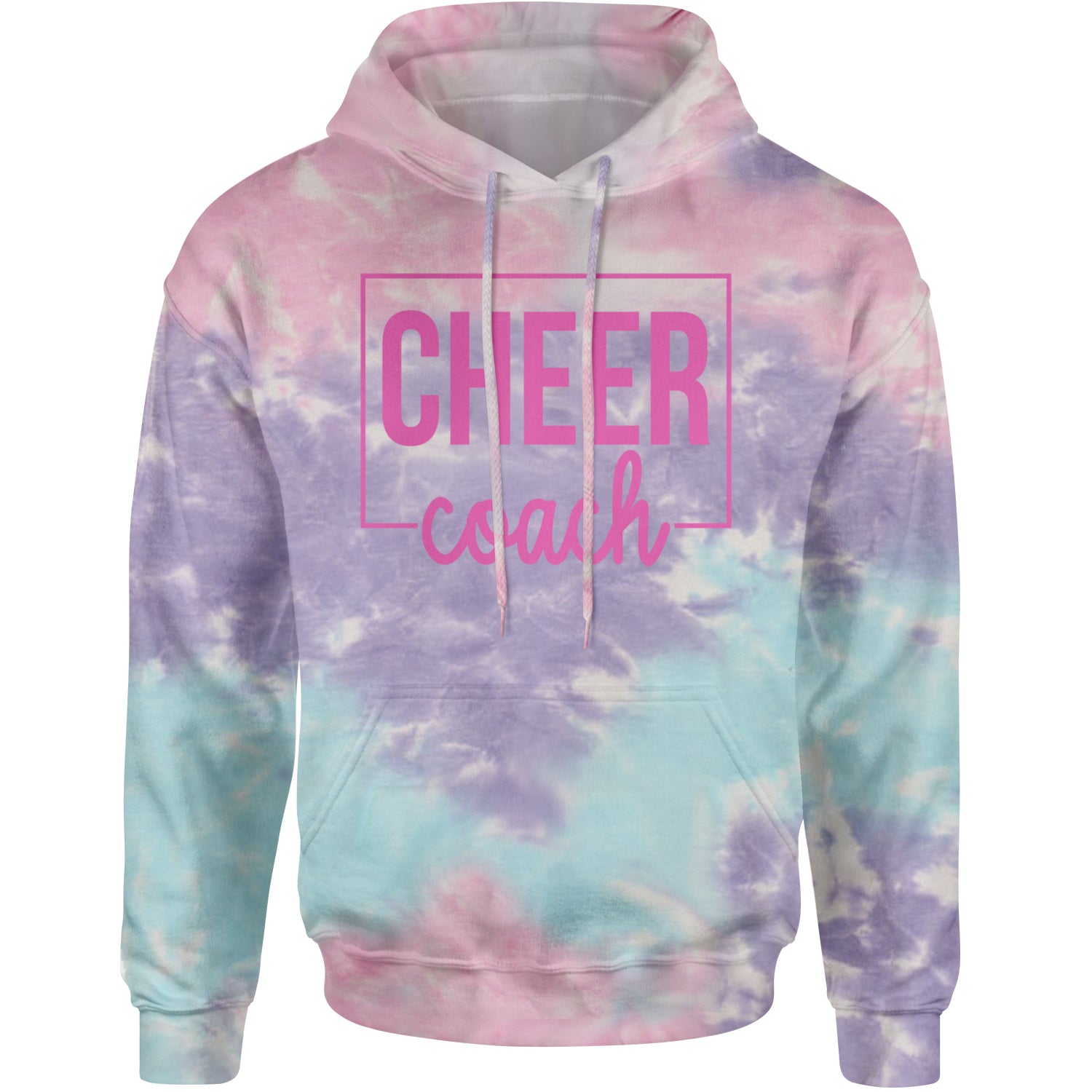 Cheer Coach Cheerleader Adult Hoodie Sweatshirt Cotton Candy