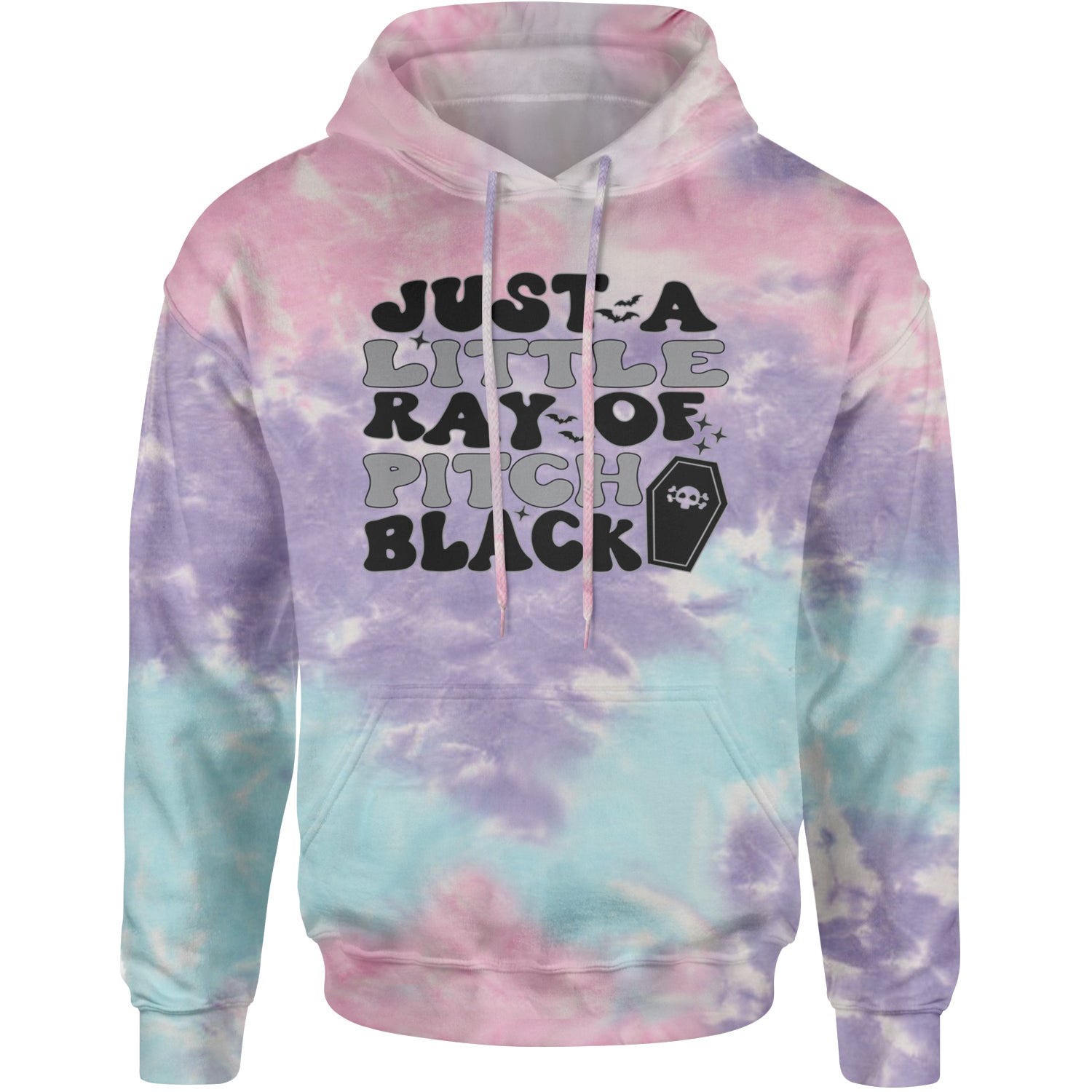 Just A Little Ray of Pitch Black Adult Hoodie Sweatshirt Cotton Candy