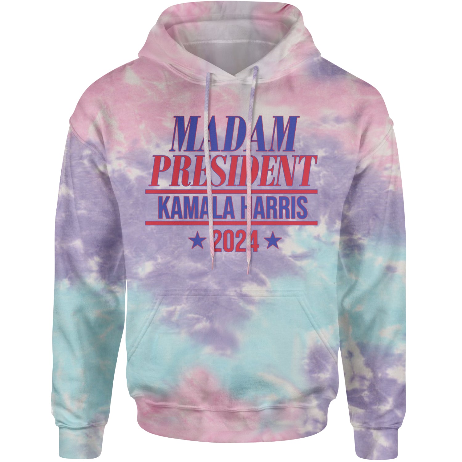 Madam President - Support kamala Harris For President 2024 Adult Hoodie Sweatshirt Cotton Candy