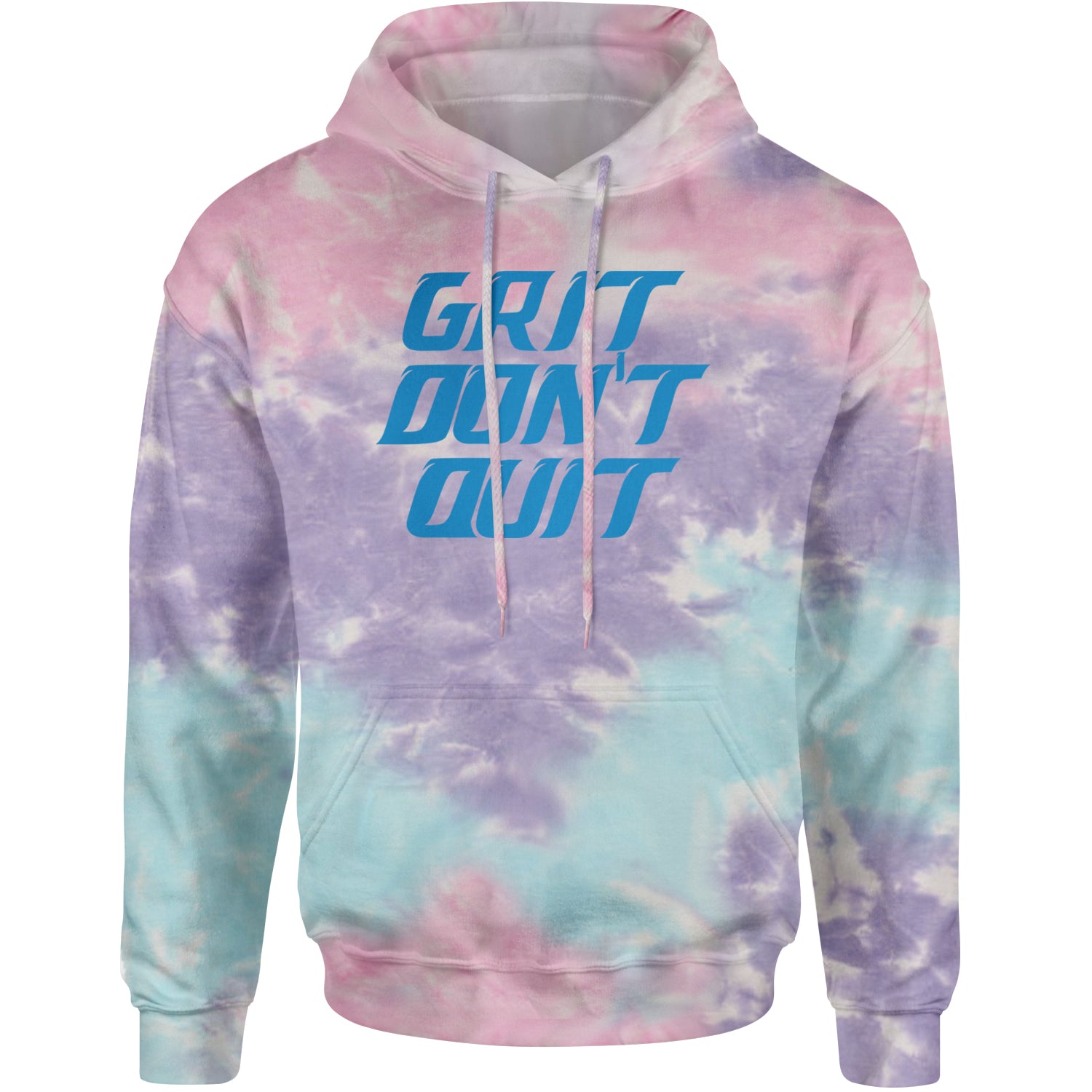 Grit Don't Quit Detroit Grit Adult Hoodie Sweatshirt Cotton Candy