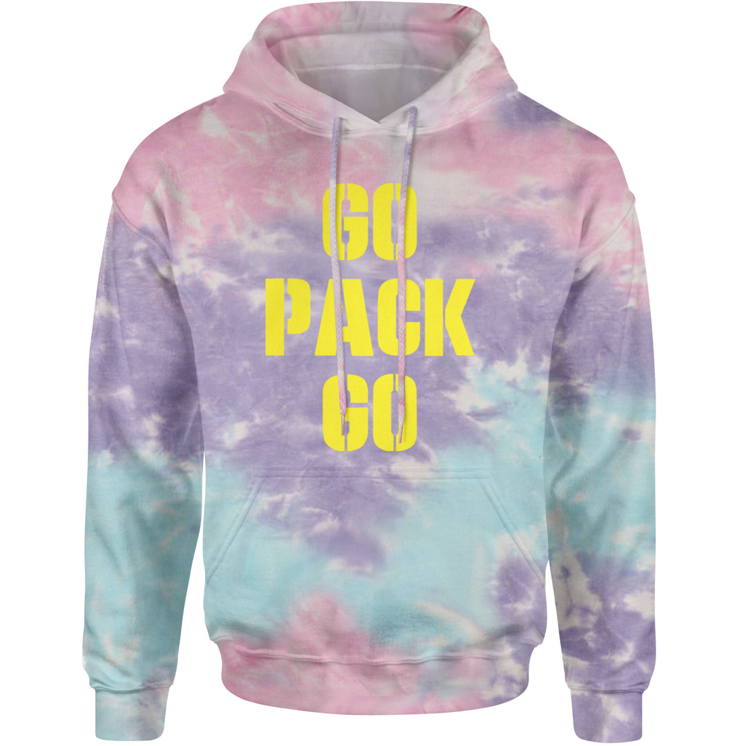 Go Pack Go Green Bay Adult Hoodie Sweatshirt Cotton Candy