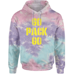 Go Pack Go Green Bay Adult Hoodie Sweatshirt Cotton Candy