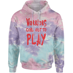 Warriors Come Out To Play  Adult Hoodie Sweatshirt Cotton Candy