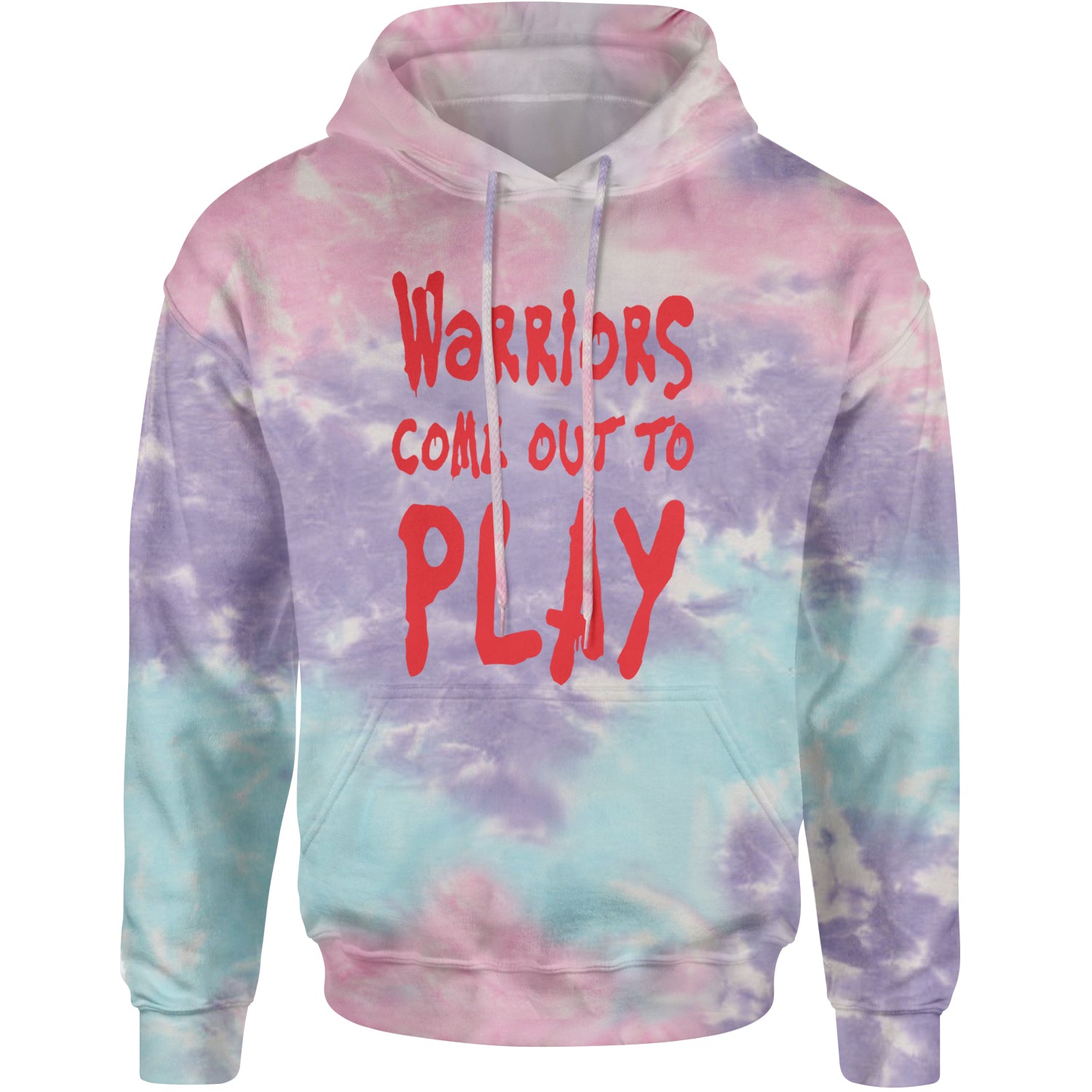 Warriors Come Out To Play  Adult Hoodie Sweatshirt Cotton Candy