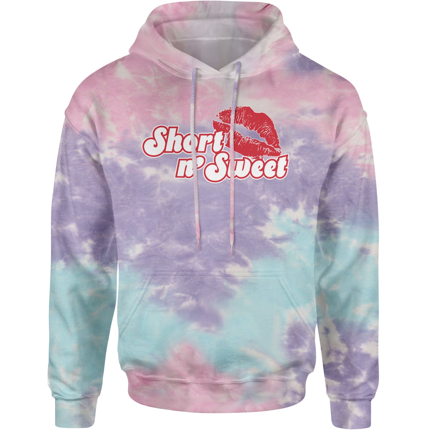 Short N' Sweet Red Lips Adult Hoodie Sweatshirt Cotton Candy