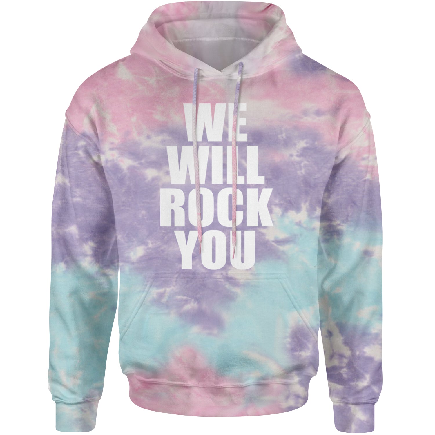 We Will Rock You Adult Hoodie Sweatshirt Cotton Candy