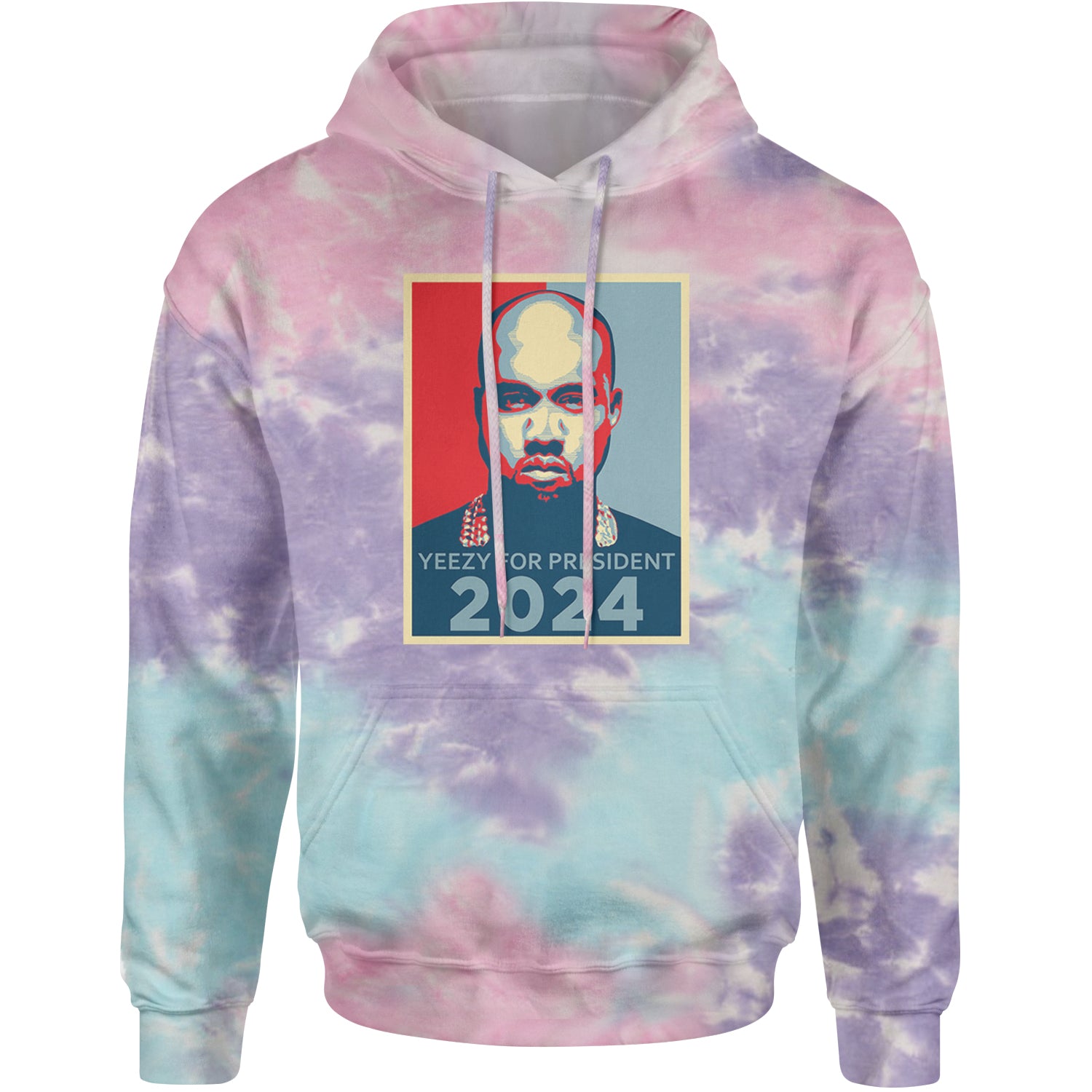 Yeezus For President Vote for Ye Adult Hoodie Sweatshirt Cotton Candy