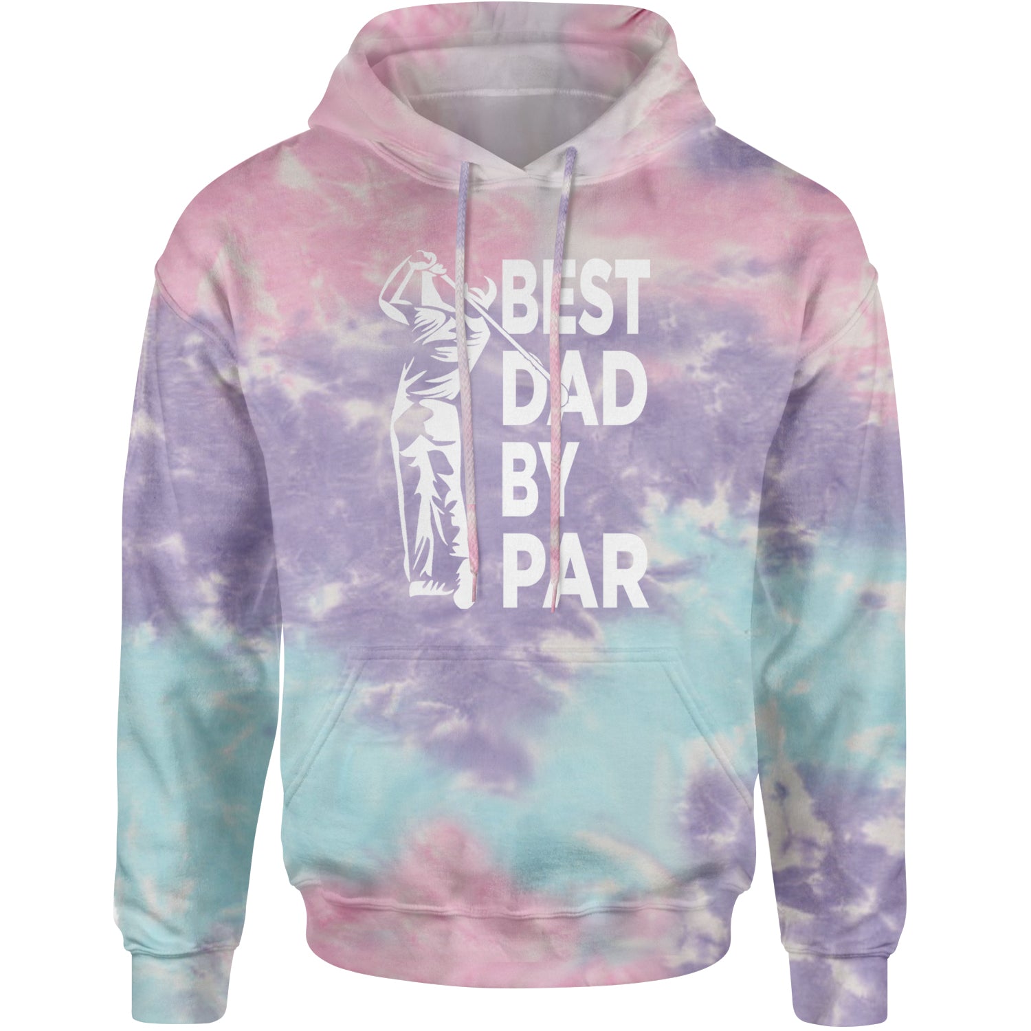 Best Dad By Par Golfing Gift For Father Adult Hoodie Sweatshirt Cotton Candy