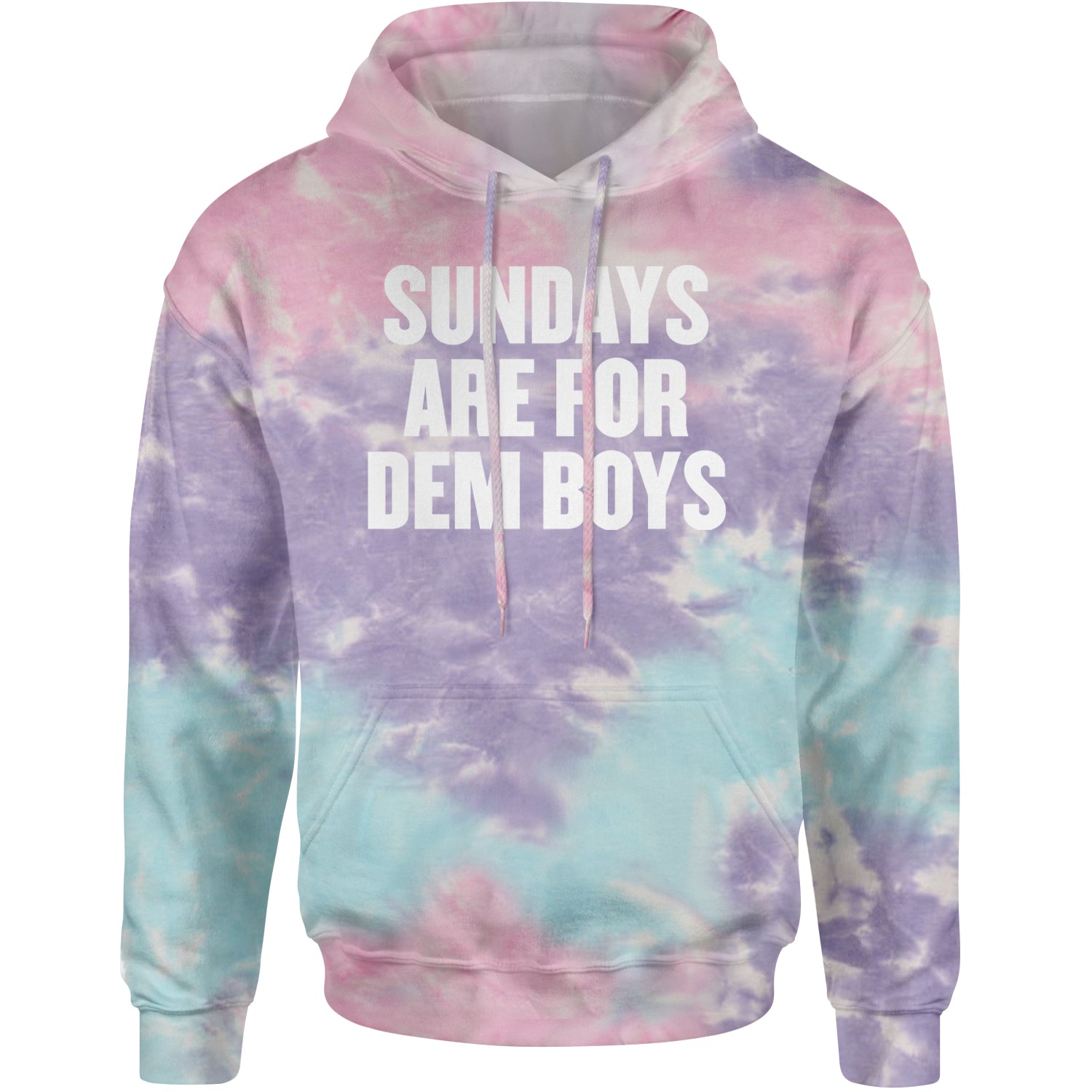 Sundays Are For Dem Boys Adult Hoodie Sweatshirt Cotton Candy