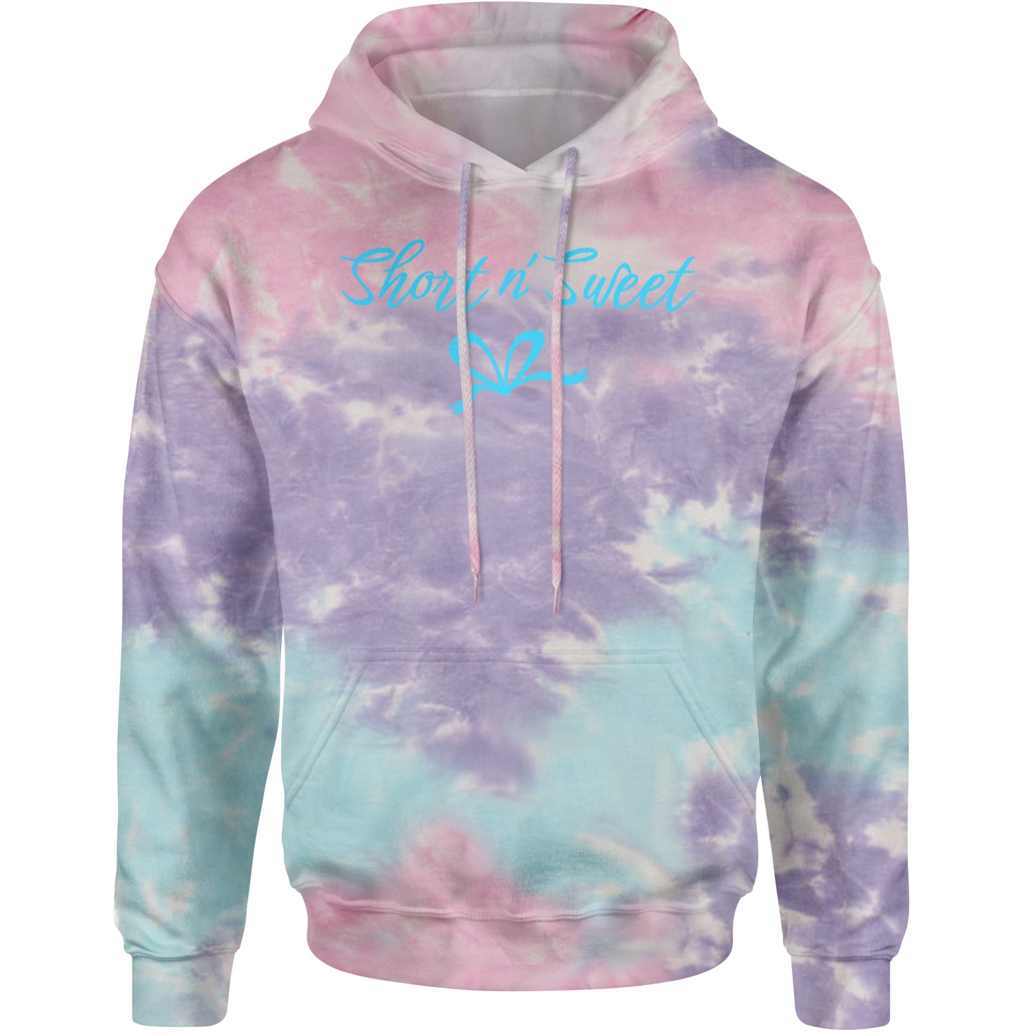 Bow Short N' Sweet Music Adult Hoodie Sweatshirt Cotton Candy