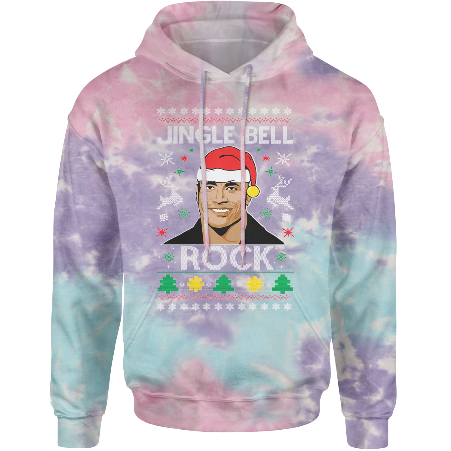 Jingle Bell Rock Ugly Christmas Adult Hoodie Sweatshirt Cotton Candy