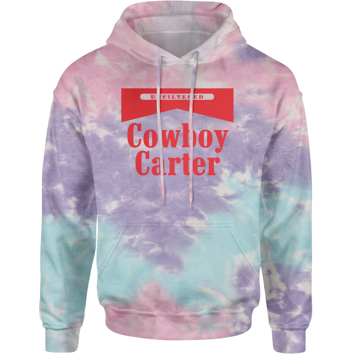 Cowboy Karter Country Act Two Adult Hoodie Sweatshirt Cotton Candy