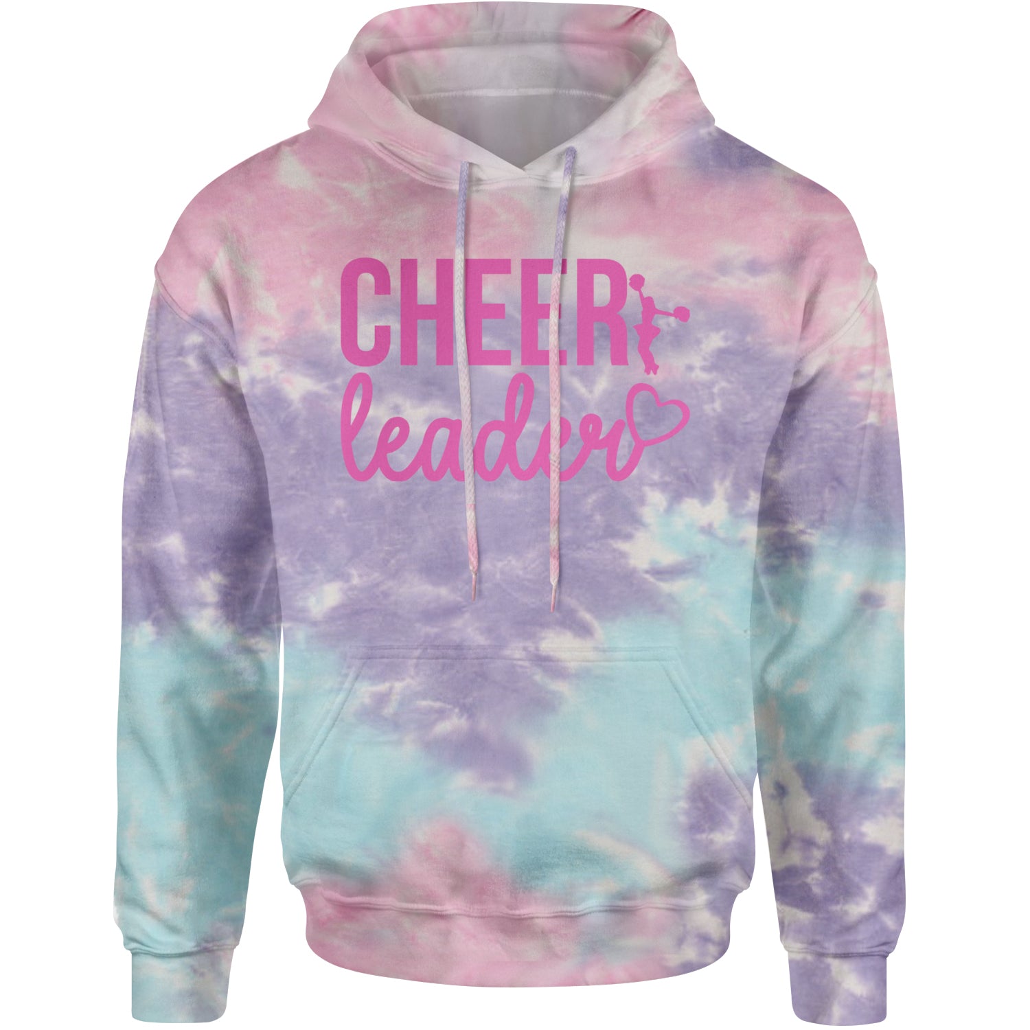 Cheerleader Heart Love Adult Hoodie Sweatshirt Cotton Candy