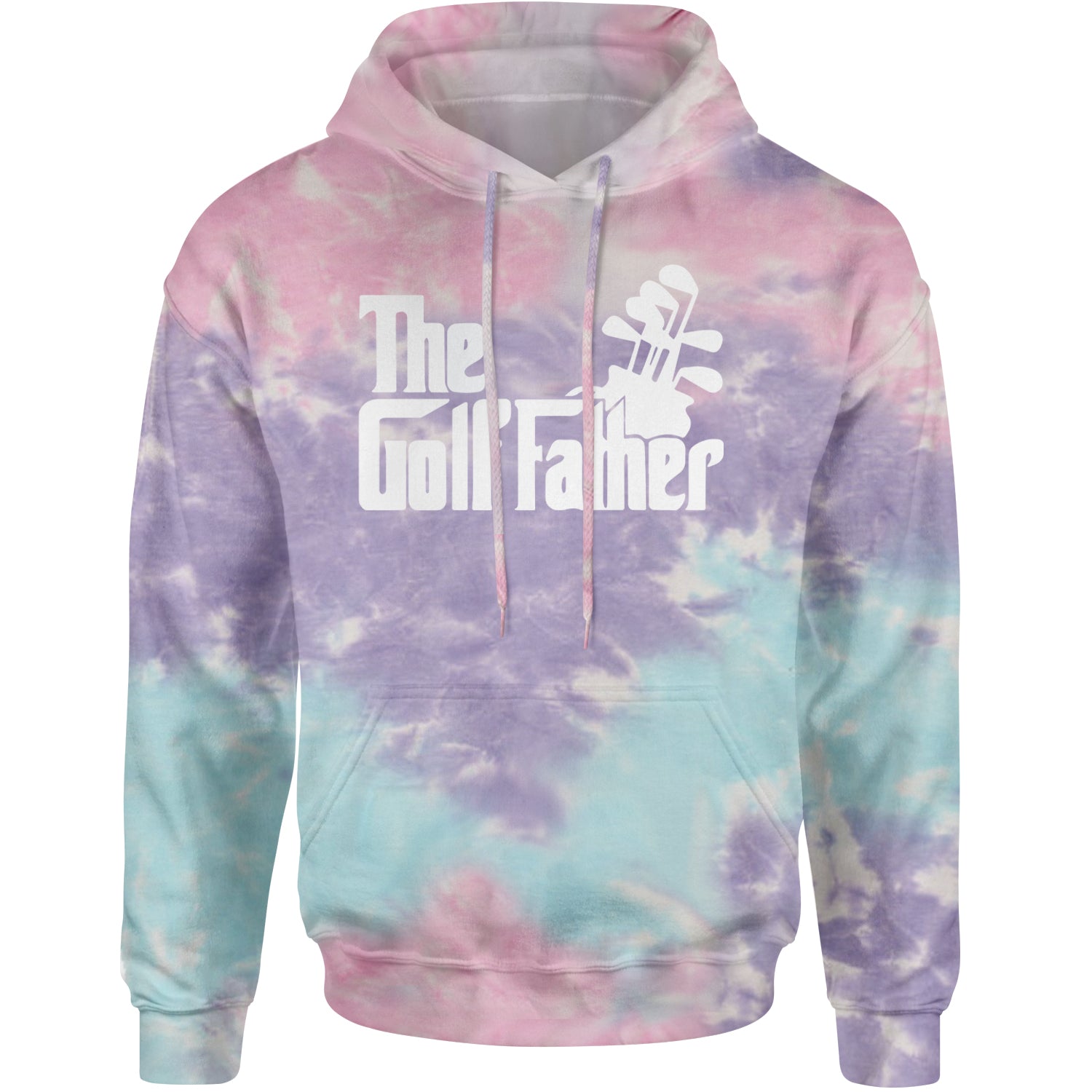 The Golf Father Golfing Dad  Adult Hoodie Sweatshirt Cotton Candy