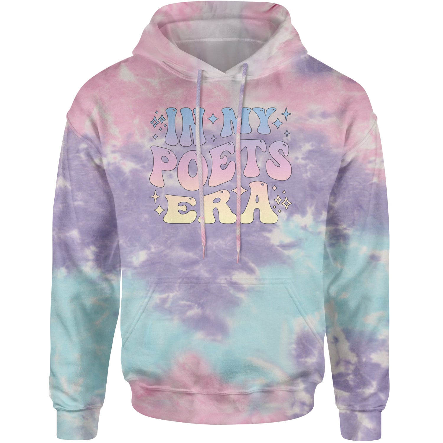 In My Poet Era Tie Dye TTPD Music Adult Hoodie Sweatshirt Cotton Candy