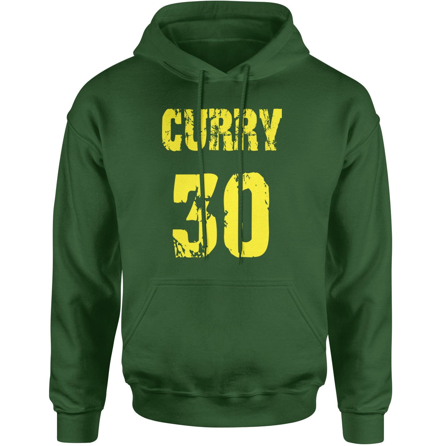 Curry #30 Adult Hoodie Sweatshirt Forest Green