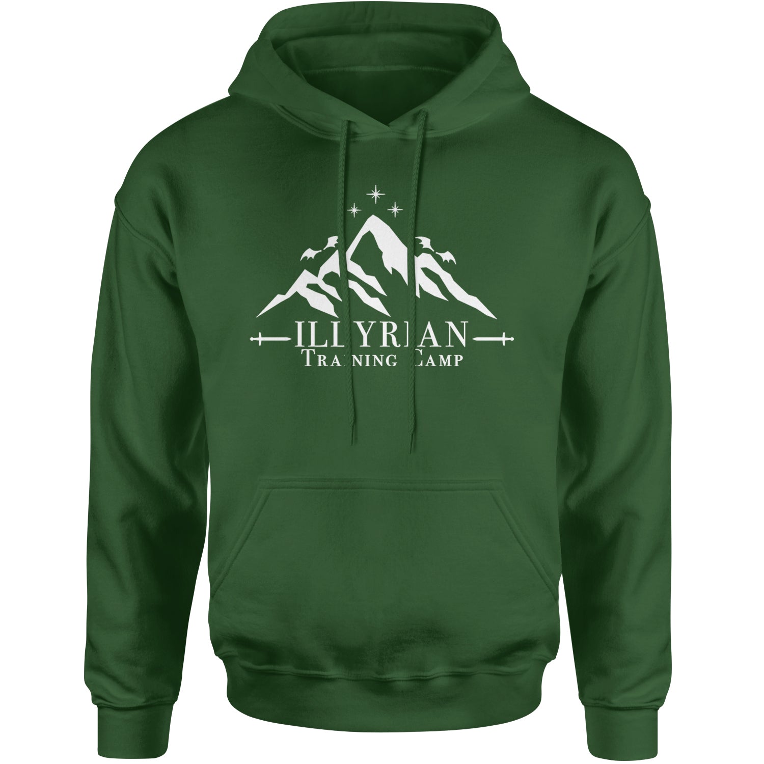 Illyrian Training Camp Night Court Adult Hoodie Sweatshirt Forest Green