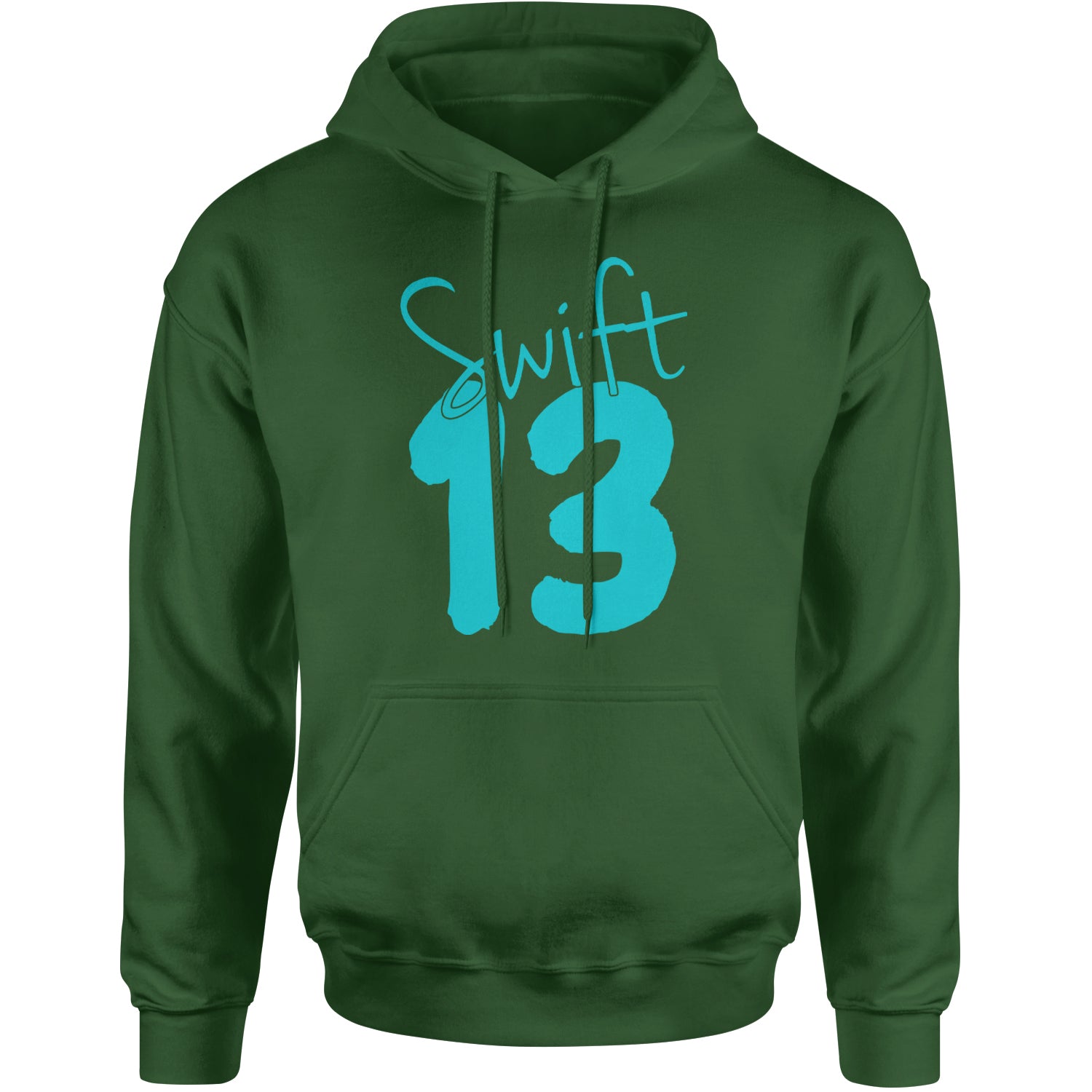 13 Swift 13 Lucky Number Era TTPD Adult Hoodie Sweatshirt Forest Green