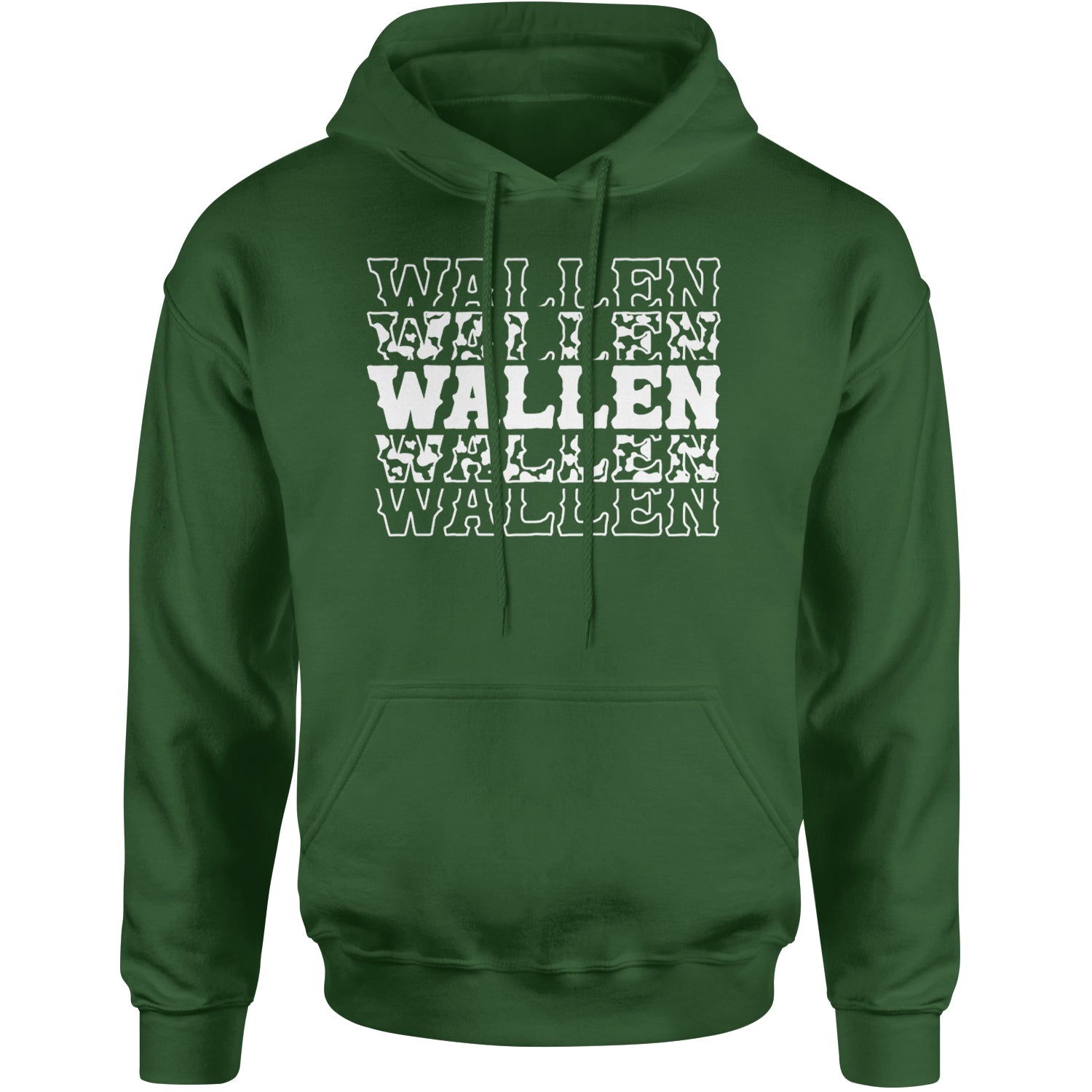 Wallen Country Music Western Adult Hoodie Sweatshirt Forest Green