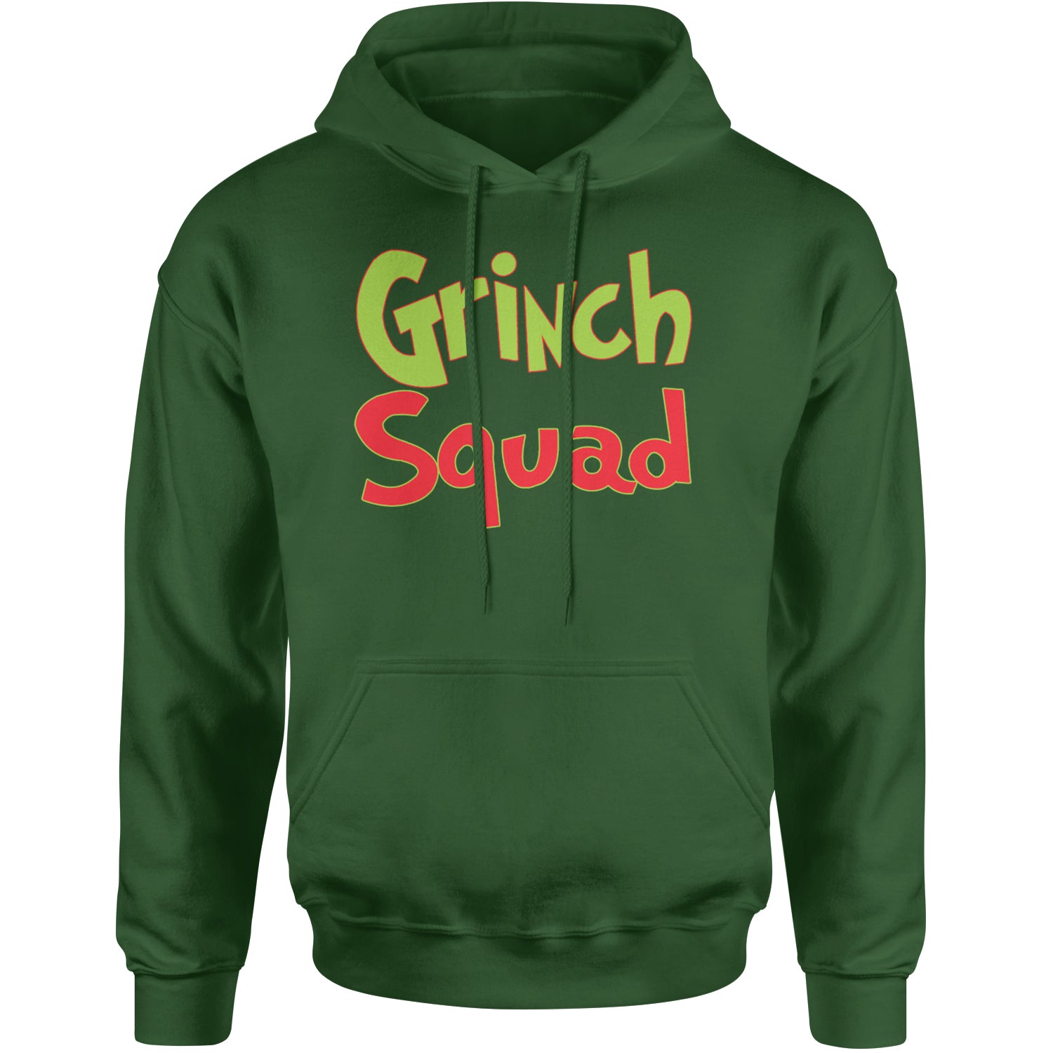 Gr-nch Squad Jolly Grinchmas Merry Christmas Adult Hoodie Sweatshirt Forest Green