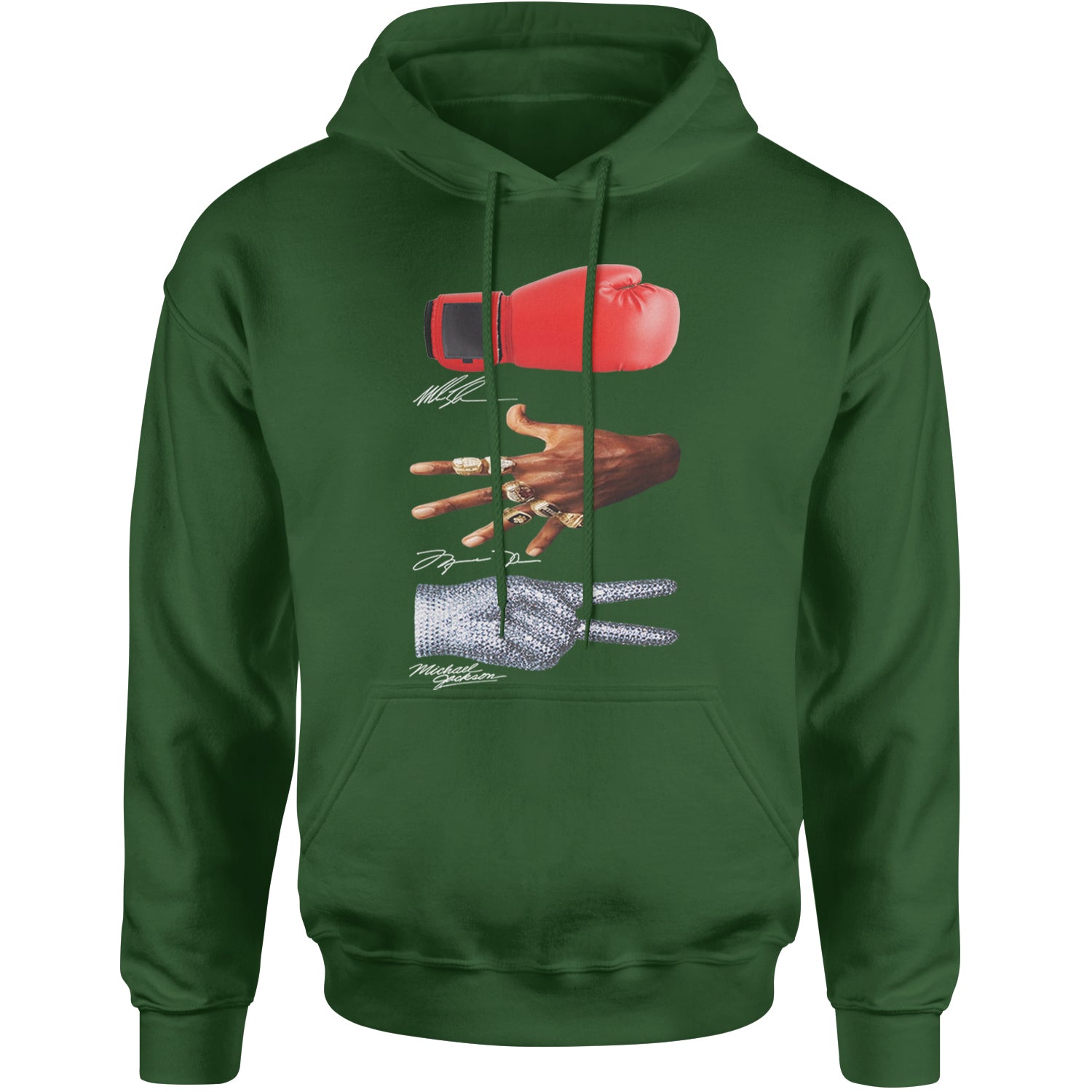 Tyson Jordan Jackson Iconic Michaels Adult Hoodie Sweatshirt Forest Green