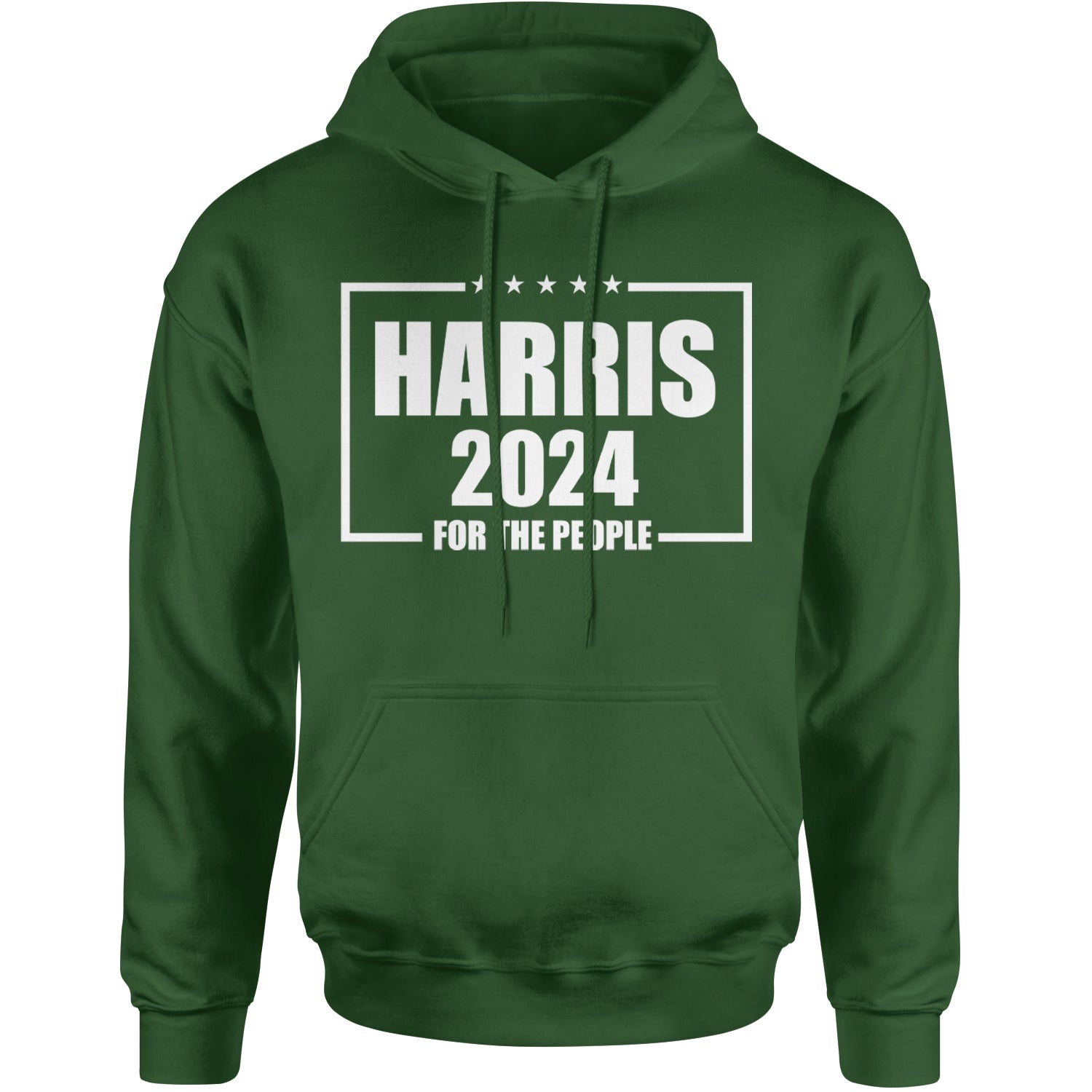 Harris 2024 - Vote For Kamala For President Adult Hoodie Sweatshirt Forest Green