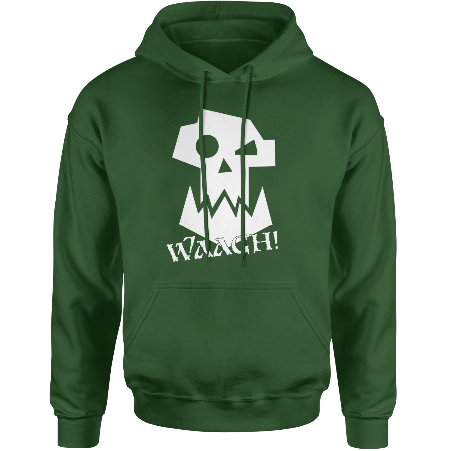 Ork Miniature Tabletop Wargaming Waagh Adult Hoodie Sweatshirt Forest Green