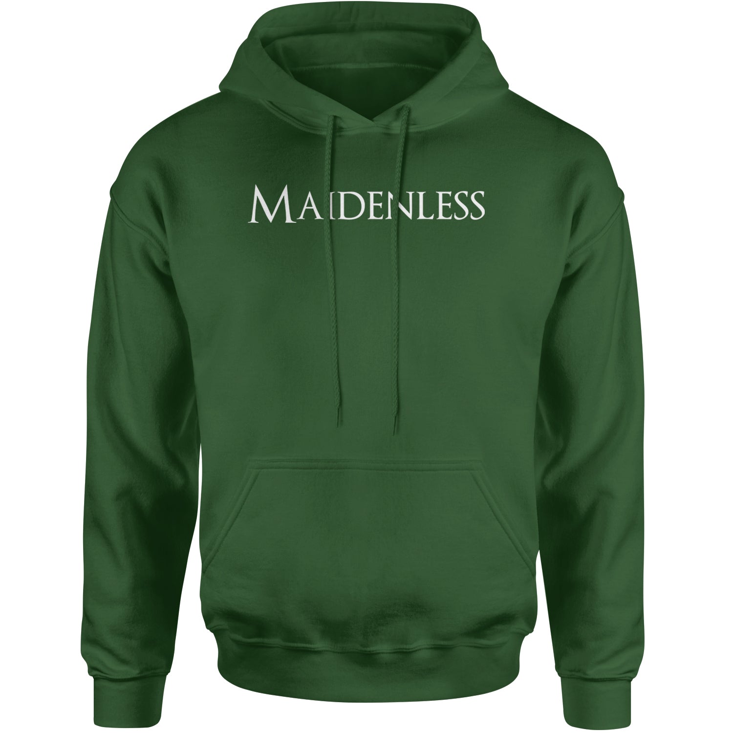 Maidenless  Adult Hoodie Sweatshirt Forest Green