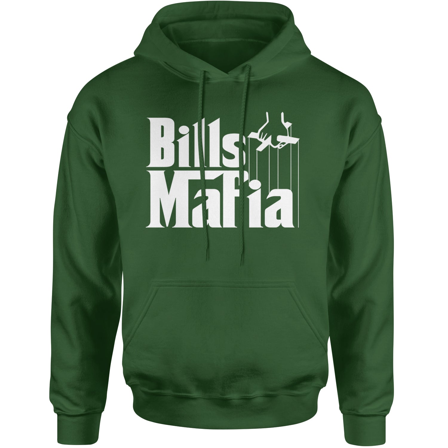 Mafia Bills Mafia Godfather Adult Hoodie Sweatshirt Forest Green