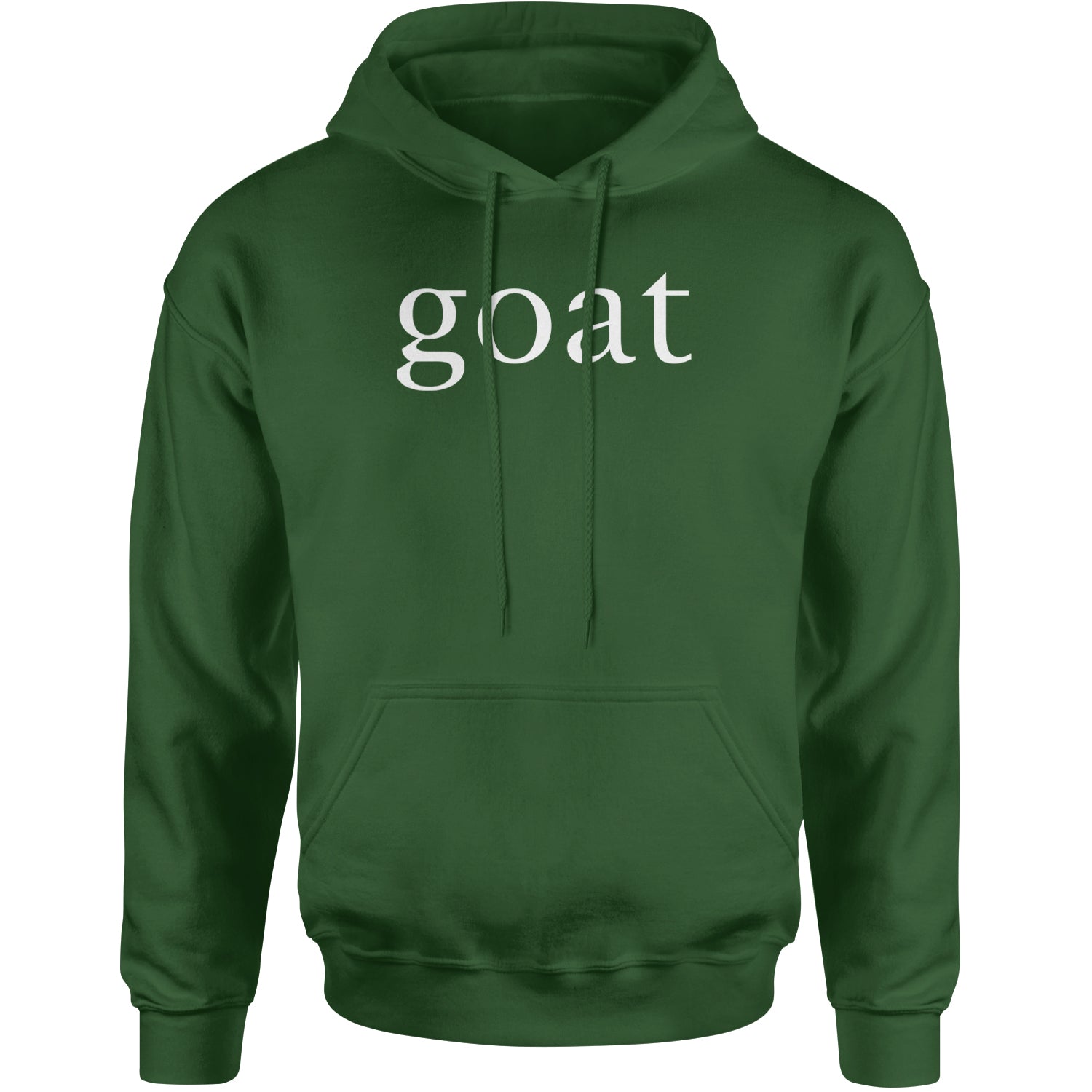 GOAT - Greatest Of All Time  Adult Hoodie Sweatshirt Forest Green