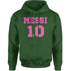 Messi World Soccer Futbol Messiami Adult Hoodie Sweatshirt Forest Green