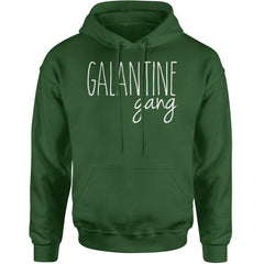 Galentine Gang Valentine's Shirt Adult Hoodie Sweatshirt Forest Green