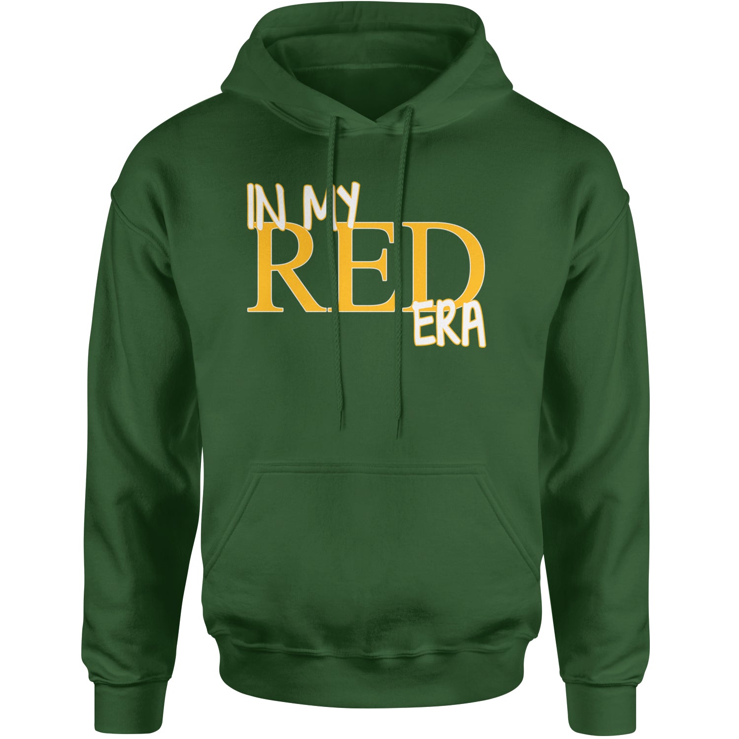 In My Red Era Kansas City Adult Hoodie Sweatshirt Forest Green