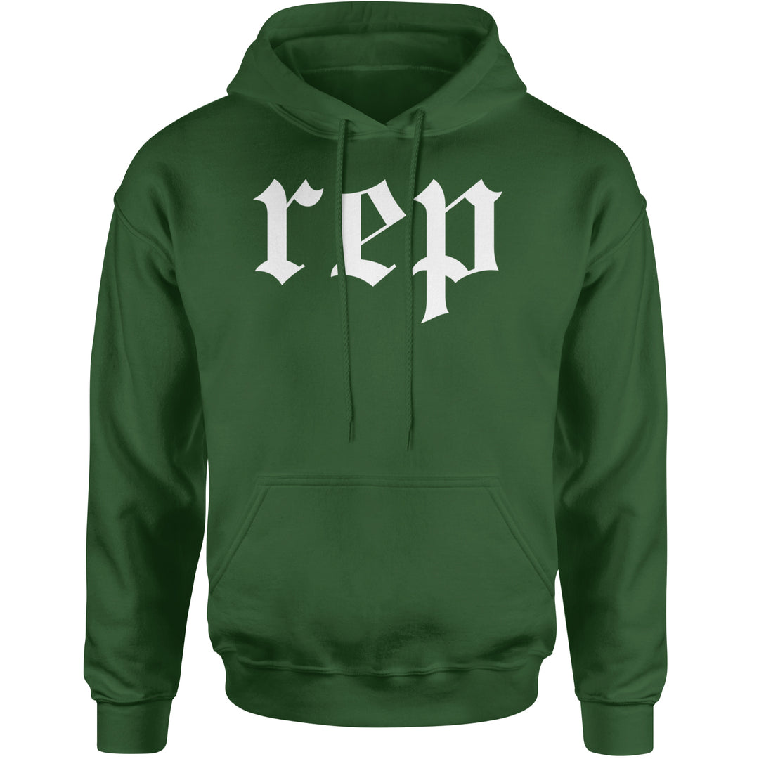 REP Reputation Eras Music Lover Gift Fan Favorite Adult Hoodie Sweatshirt Forest Green