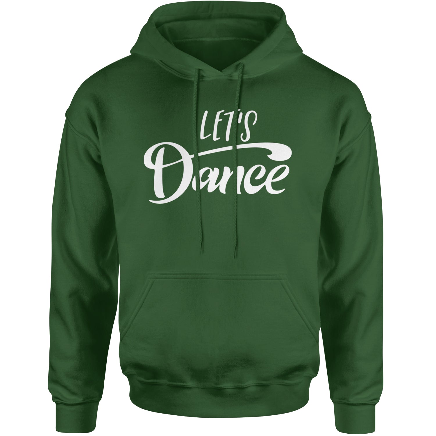 Let's Dance Adult Hoodie Sweatshirt Forest Green