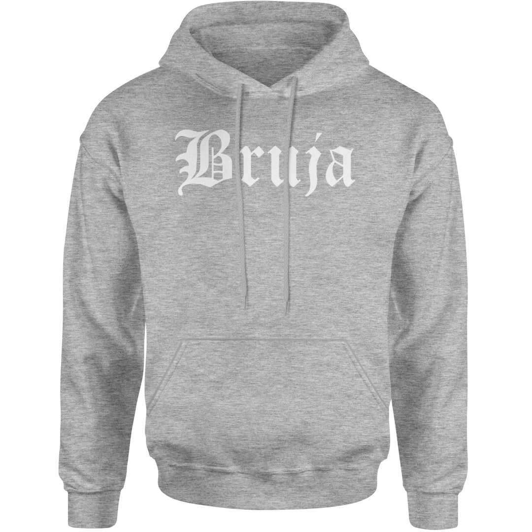 Bruja Gothic Spanish Witch Adult Hoodie Sweatshirt Heather Grey