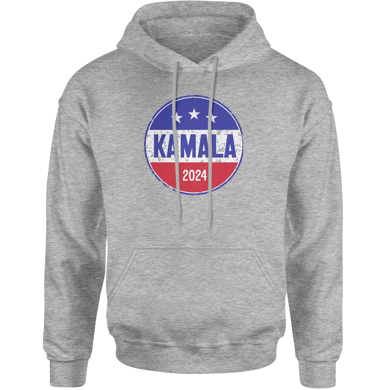 Kamala Badge 2024 - Kamala Harris For President 2024 Adult Hoodie Sweatshirt Heather Grey