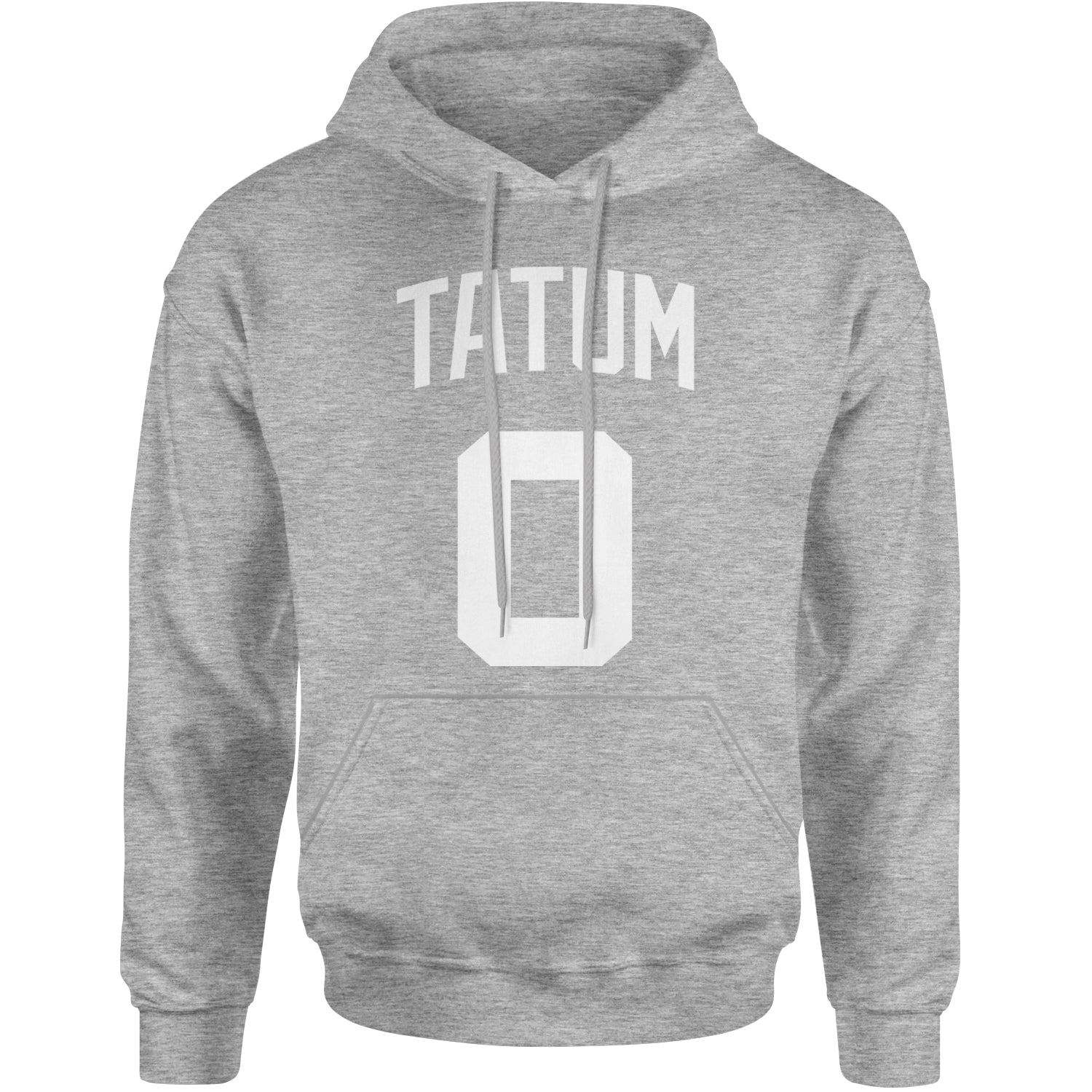 Tatum #0 Boston Basketball Adult Hoodie Sweatshirt Heather Grey