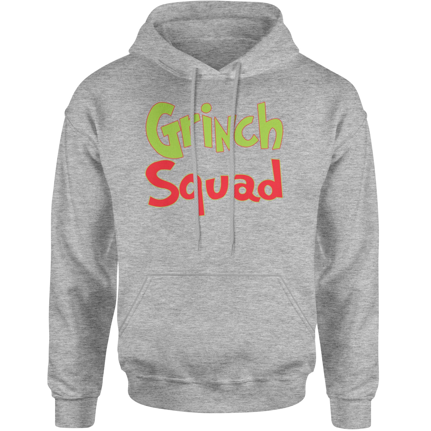 Gr-nch Squad Jolly Grinchmas Merry Christmas Adult Hoodie Sweatshirt Heather Grey