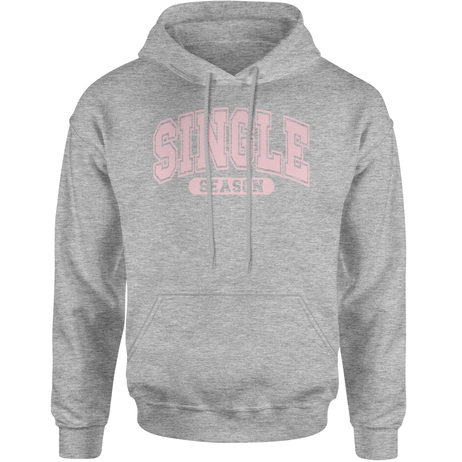 Single Season Valentine's Day Adult Hoodie Sweatshirt Heather Grey