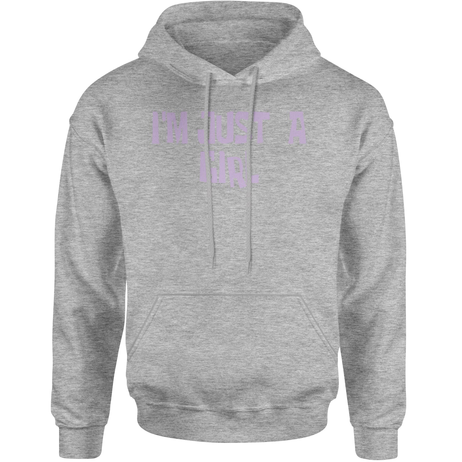 I'm Just A Girl Guts Music Adult Hoodie Sweatshirt Heather Grey