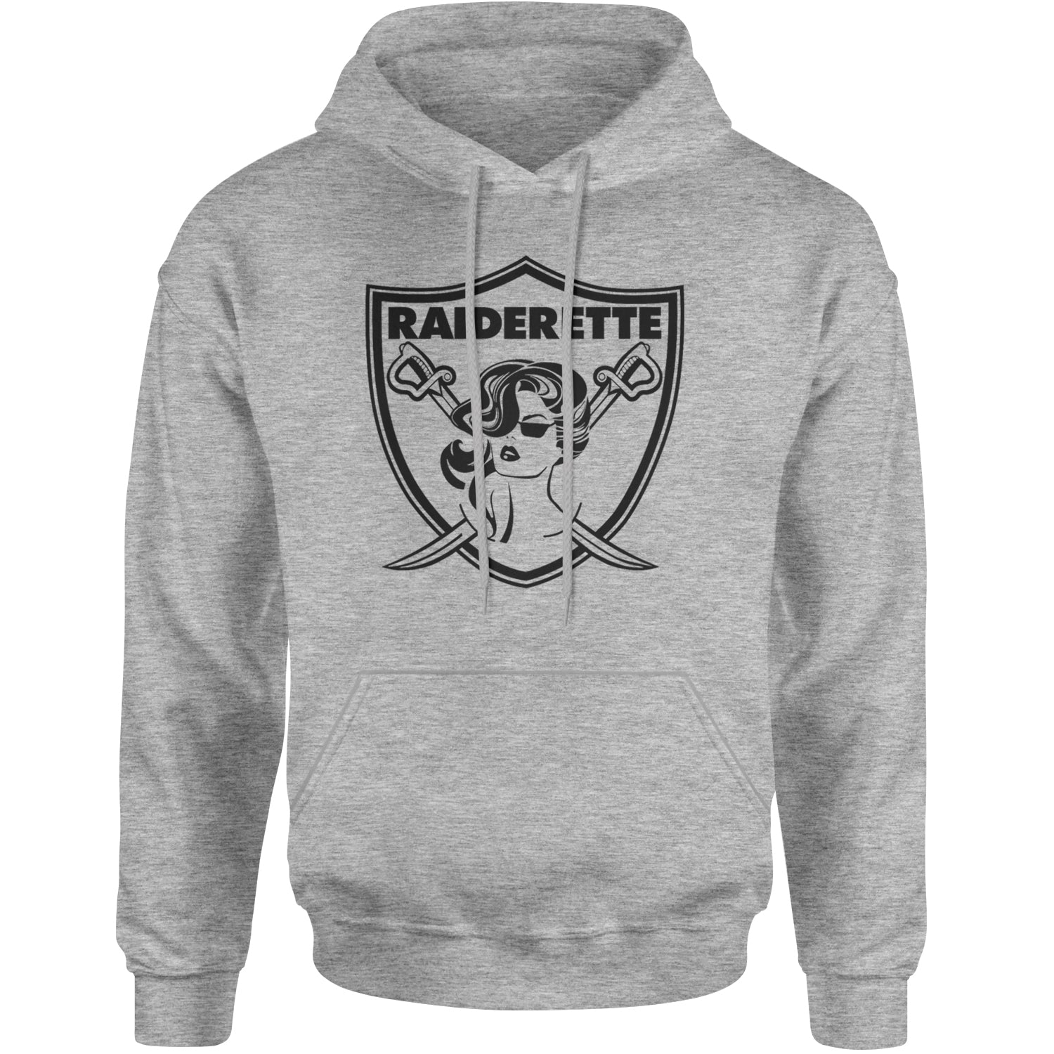 Raiderette Football Gameday Ready Adult Hoodie Sweatshirt Heather Grey