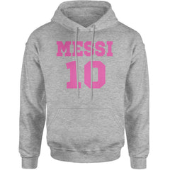 Messi World Soccer Futbol Messiami Adult Hoodie Sweatshirt Heather Grey