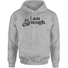I Am Kenough Barbenheimer Adult Hoodie Sweatshirt Heather Grey